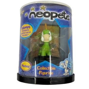 Neopets 2004 Moehog Collectible Mini Figure Bonus Game Card Think Way Toys Rare